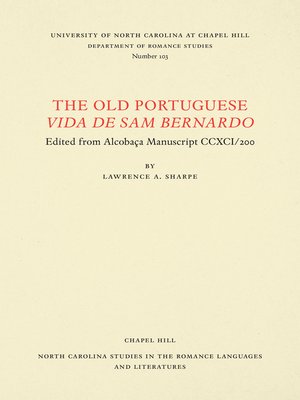 cover image of The Old Portuguese Vida de Sam Bernardo